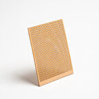 Delikli Model ( Üçgen ) Ahşap Mum Fitili ve Yapışkanlı Fitil Sehpası 20 Adet ( 75mm x 100mm x 0,5mm )