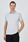 Kısa Kol Baskılı Pike Polo Yaka Cepsiz Slim Fit Tişört 1011250167