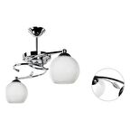 BURCU 2 Lİ CAMLI KROM AVİZE