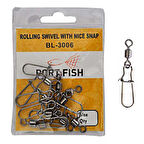 PortFish Rolling Swivel With Nice Snap Klipsli Fırdöndü NO:14