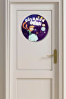 Çocuk Odası Tablo Ahşap Kapı Duvar Tablosu Nd-02