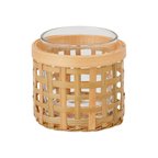 PAVEFINK bambu 8 cm tealight mumluk