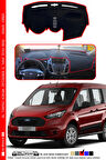 Ford Tourneo Connect Torpido Koruma Halısı (2013-2020) Modele Özel Üretim - Kenarı Kırmızı