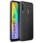 Gpack Huawei Y6P Kılıf Niss Silikon Deri Görünümlü  Nano Glass