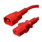 C13-C14 Soketli 3x1.5mm. 2 Metre Power-Güç Kablosu Kırmızı