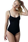 Korseli Çıtçıtlı Body Alttan Çıtçıtlı Body Atlet Korse 17500 - Siyah