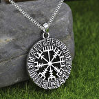 Chavin Viking Rune Viking Odin Sembol Çelik Kolye ds70