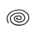 Chavin 60 cm. Uzun Siyah 3 mm. Erkek Çelik Zincir dt37