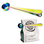 Renkli Paslanmaz Çelik Kahve Ölçü Kaşığı Paket Klipsi cin108ml