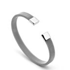 Chavin Örgü Kelepçe Dizayn Çelik Kadın Erkek Bileklik eh04