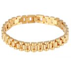 Chavin Gold 316 L Çelik Parlak ve Mat Erkek Bileklik ed02sr