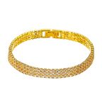 Chavin Gold Sarı 6 mm. Kadın Taşlı Bileklik ep07sr