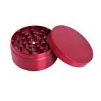 63 mm. Kırmızı Baharat Tütün Herbal Öğütücüsü Parçalayıcı ps91kr