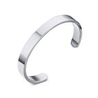 Chavin Gri Kelepçe Dizayn Çelik Kadın Bileklik et61by