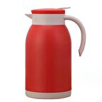 304 Çelik 1,2 L Çift Katmanlı Kırmızı Vakumlu Kamp Piknik Çay Termos cin555kr