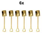 Çelik Düşük Kalite 6 Adet Gold Kürek Tatlı Meyve ve Dondurma Kaşığı cin755sr-6