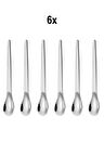 6 Adet Çelik 12,5 cm Gümüş Renk Çay Kaşığı mt162by-6