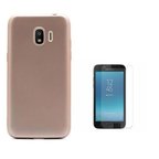 Smcase Samsung Galaxy J2 Pro Lüks Silikonlu Kılıf  Cam Ekran Koruyucu