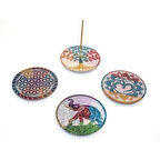 Kapamarka Obsidian Taşı Yuvarlak Tütsülük