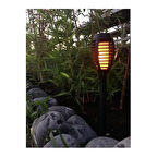 Kapamarka Solar Alev Efektli Bahçe Lambası