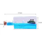 Kapamarka Batmayan Gemi Şişe Akvaryum