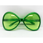 Kapamarka Yeşil Renk Yeşilçam Nostalji 80li Yıllar 90lı Yıllar Parti Gözlüğü  7x16 cm