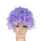 Kapamarka Mor Renkli KÄ±vÄ±rcÄ±k Peruk