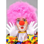 Kapamarka Pembe Renk KÄ±vÄ±rcÄ±k Bonus Peruk ve KÄ±rmÄ±zÄ± Burun Seti