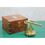 Kapamarka Ahşap Kutulu Pusulalı Dürbün