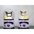 Kapamarka Kuromi İçi Dönmeli Püskürtmeli Işıklı Müzikli Kar Küresi Büyük Boy Model 2