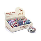 Kapamarka Yuvarlak Taşlı El Aynası