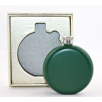 Kapamarka Paslanmaz Çelik Yuvarlak Matara 5 Oz Yeşil Renk