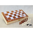 Kapamarka Ahşap Kutulu Satranç Model 1