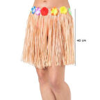Saman Renk Püsküllü Hawaii Luau Hula Etek 