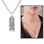 Mevlevi Tasarım 925 Ayar Gümüş Cevşen Kolye