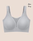 Intive Curvy Büyük Beden Lazer Kesim Dikişsiz Kalın Askılı Önü Tül Detaylı Sütyen (XL-4XL)