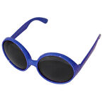 Yuvarlak Yeşilçam 80 li 90 lı Yıllar Parti Gözlüğü Retro Mavi Renk