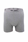 Kısa Paça Likralı Erkek Boxer Gri - 1115A