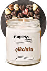 Doğal Özel Seri Kokulu Dekoratif Kavanoz Mum 210 cc - Çikolata - RYL