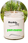 Doğal Özel Seri Kokulu Dekoratif Kavanoz Mum 210 cc - Çam Esansı - RYL
