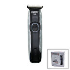 Saç Sakal Ense Çizim Tıraş Makinesi  Hizli Usb Şarjli - Şarj Göstergeli - T Biçak - Krom Kaplama Gövde Tr-858C 