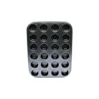 24 GÖZLÜ METAL - SİYAH MUFFIN KEK KALIBI 