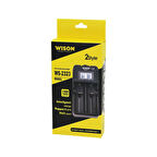 2Lİ PİL ŞARJ ALETİ 1200 mA - 2400mA FİŞLİ = 100-240V 