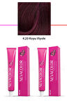 2 li Set Premium 4.20 Koyu Viyole - Kalıcı Krem Saç Boyası 2 X 50 g Tüp