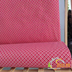 Kırmızı Papatya Desenli Su ve Leke İtici Panama Keteni Küçükçalık Premier Duck Kumaş Bezi 100x180