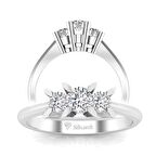 0,40 Karat Pırlanta Tria Yüzük