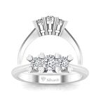 0,50 Karat Pırlanta Tria Yüzük