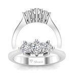 0,25 Karat Pırlanta Tria Yüzük