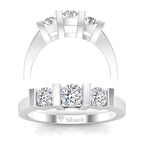 0,50 Karat Pırlanta Tria Yüzük