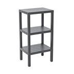 3 RAFLI GRİ MODÜLER ÜNİTE PLASTİK 38x29x74 cm  GO50604632440